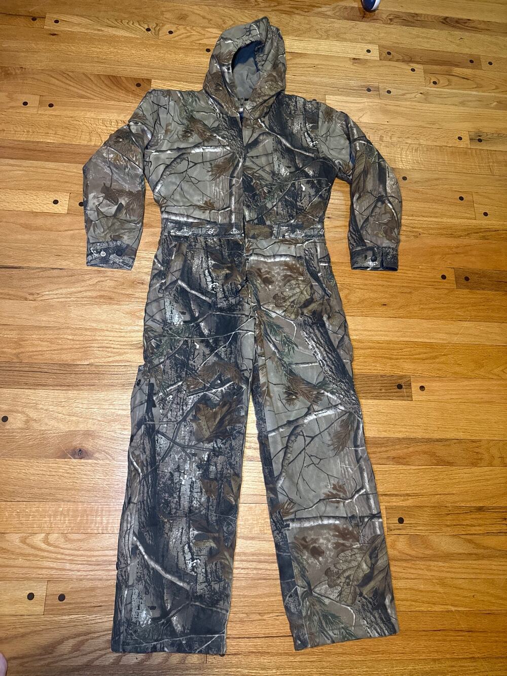 Guide Series Youth M Camo Hunting Coveralls Insulated Hooded One Piece Suit